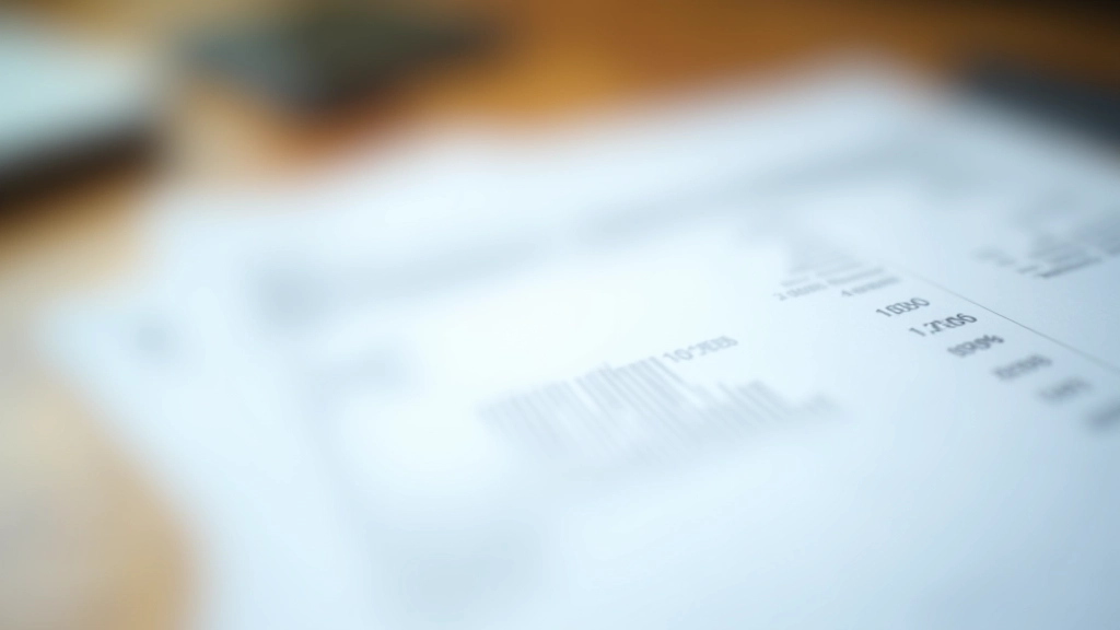 Formulario de declaración de impuestos con gráficos de análisis financiero